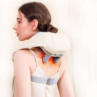 Compact neck massage cushion suitable for travel