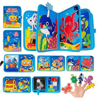 Travel quiet toy for toddlers with felt activity board