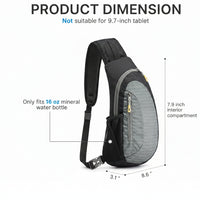 Compact travel sling bag for hiking and outdoor activities