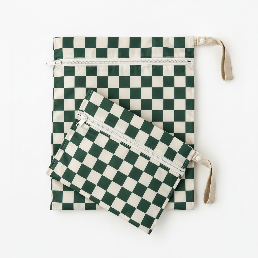 Travel-size water-resistant wet bag for storing wet items