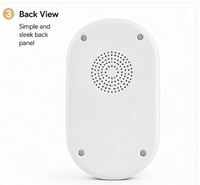 Compact travel white noise machine angled view