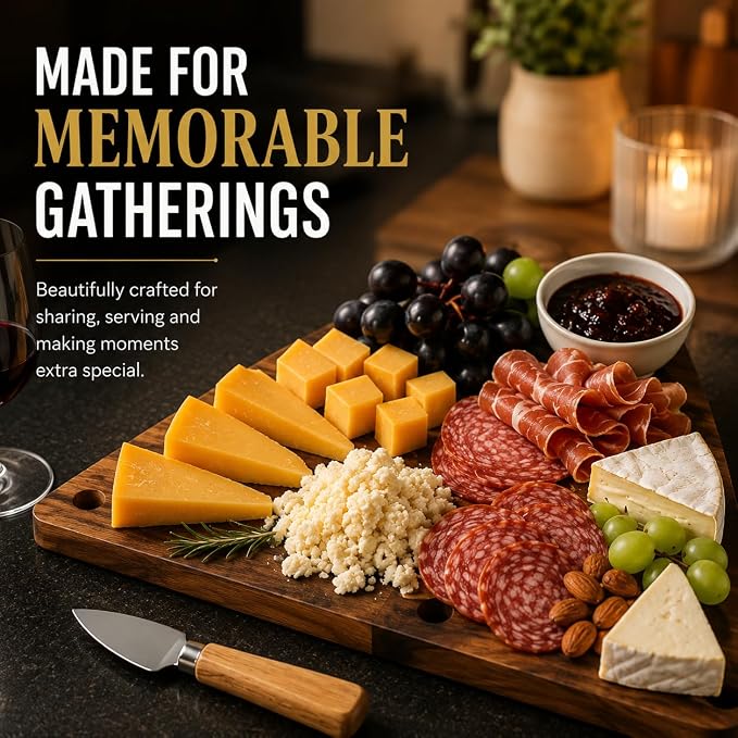 Triangle wooden serving board for fruit bread and crackers
