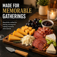 Triangle wooden serving board for fruit bread and crackers