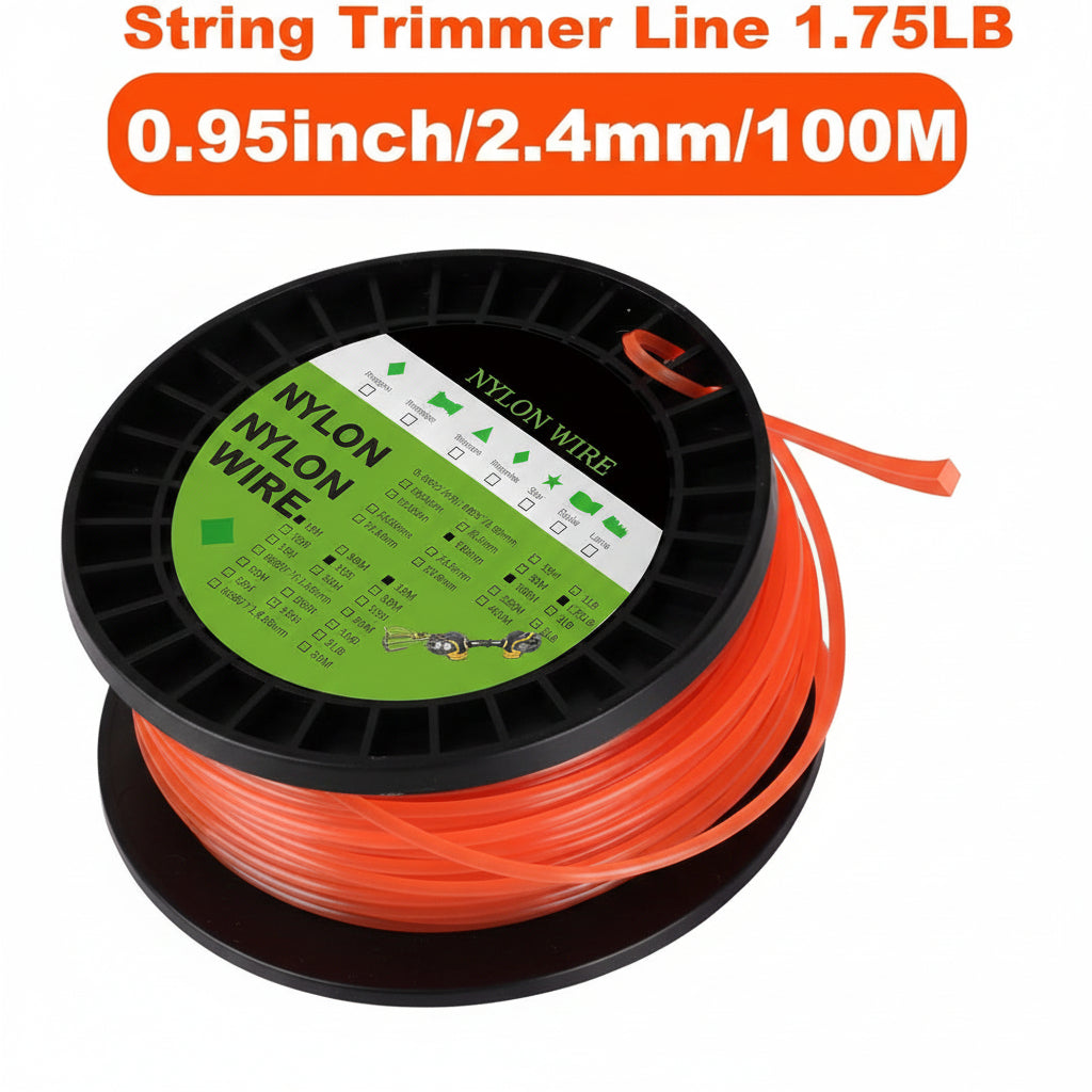330 feet nylon trimmer line for lawn care, trimming weeds and bushes