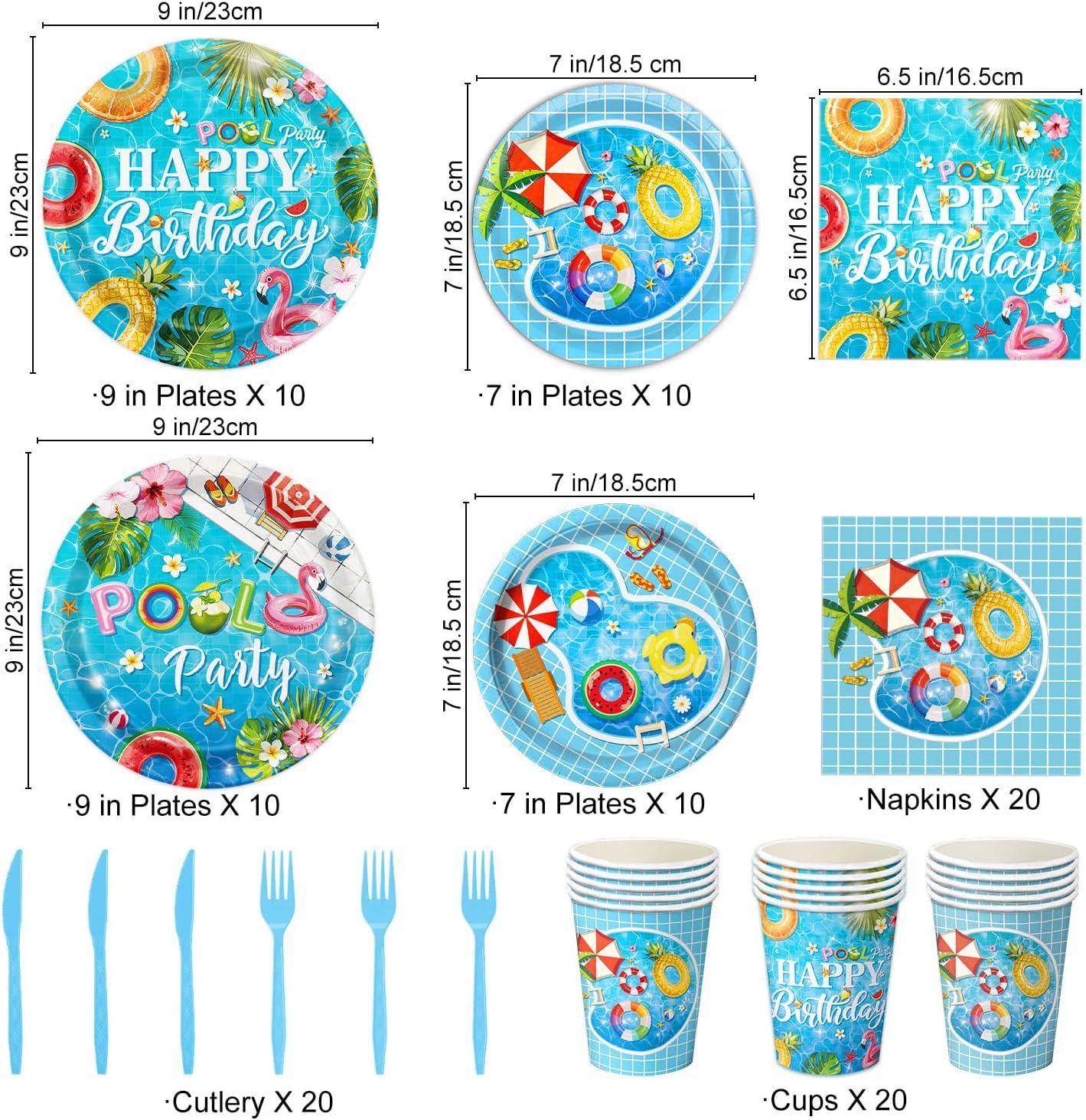  Tropical party hanging swirls decoration for summer celebrations