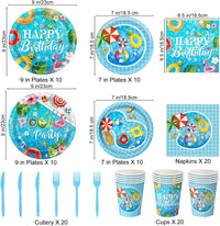  Tropical party hanging swirls decoration for summer celebrations