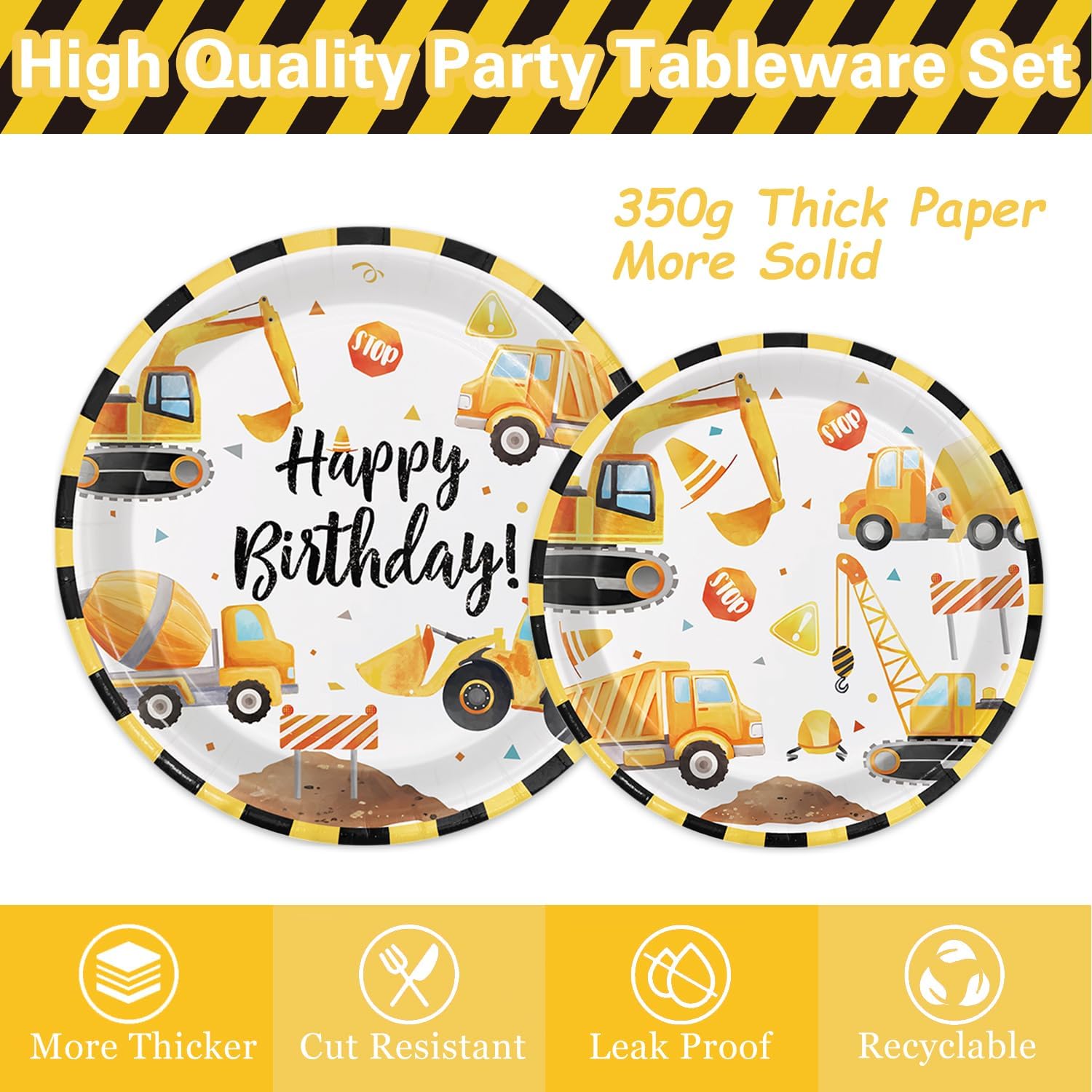  Truck themed birthday party supplies for kids celebrations