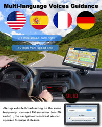 truck GPS with driver alerts voice guidance and speed warning navigation system