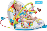 Baby enjoying supervised tummy time on activity mat