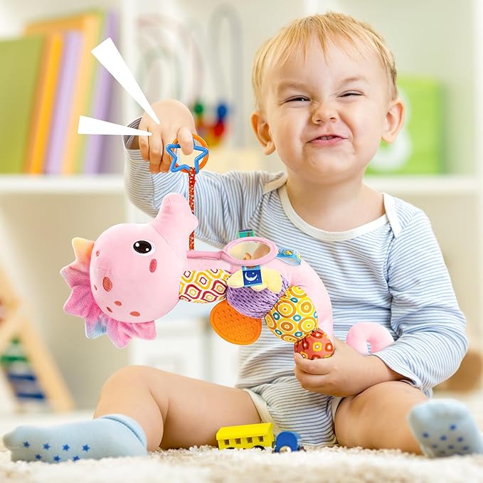 Tummy Time Baby Toy With Mirror And Teether