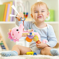 Tummy Time Baby Toy With Mirror And Teether