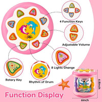 Tummy time toy with lights and music baby sensory toy for crawling development