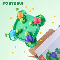 Turtle eating beads educational toy for focus and coordination