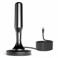 Front view of magnetic base TV antenna