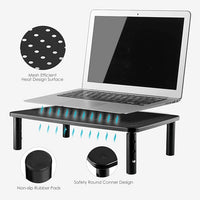 TV monitor riser 2 pack with storage space underneath