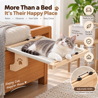 Two Leg Cat Hammock with Wooden Support Design