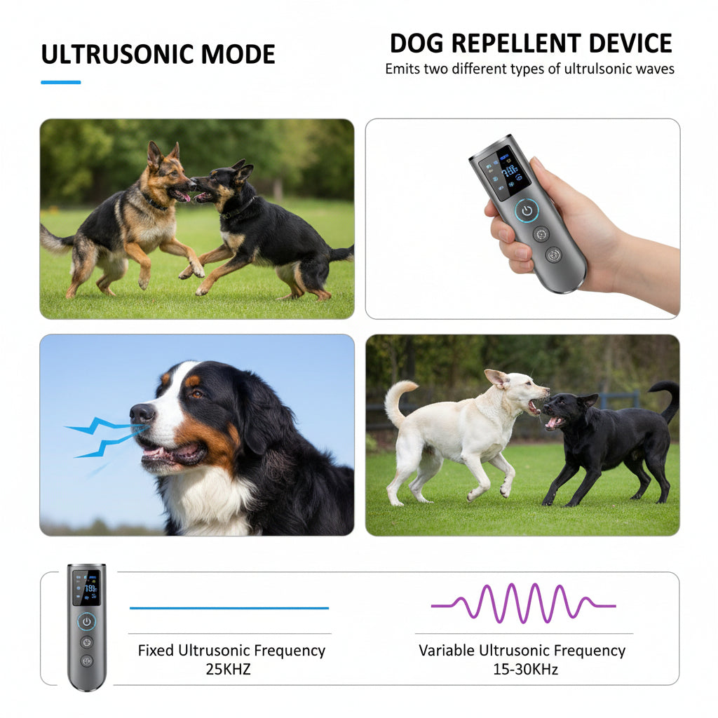Ultrasonic Dog Training Device with Portable Handheld Design
