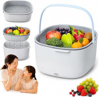 Large capacity ultrasonic fruit and vegetable washing machine