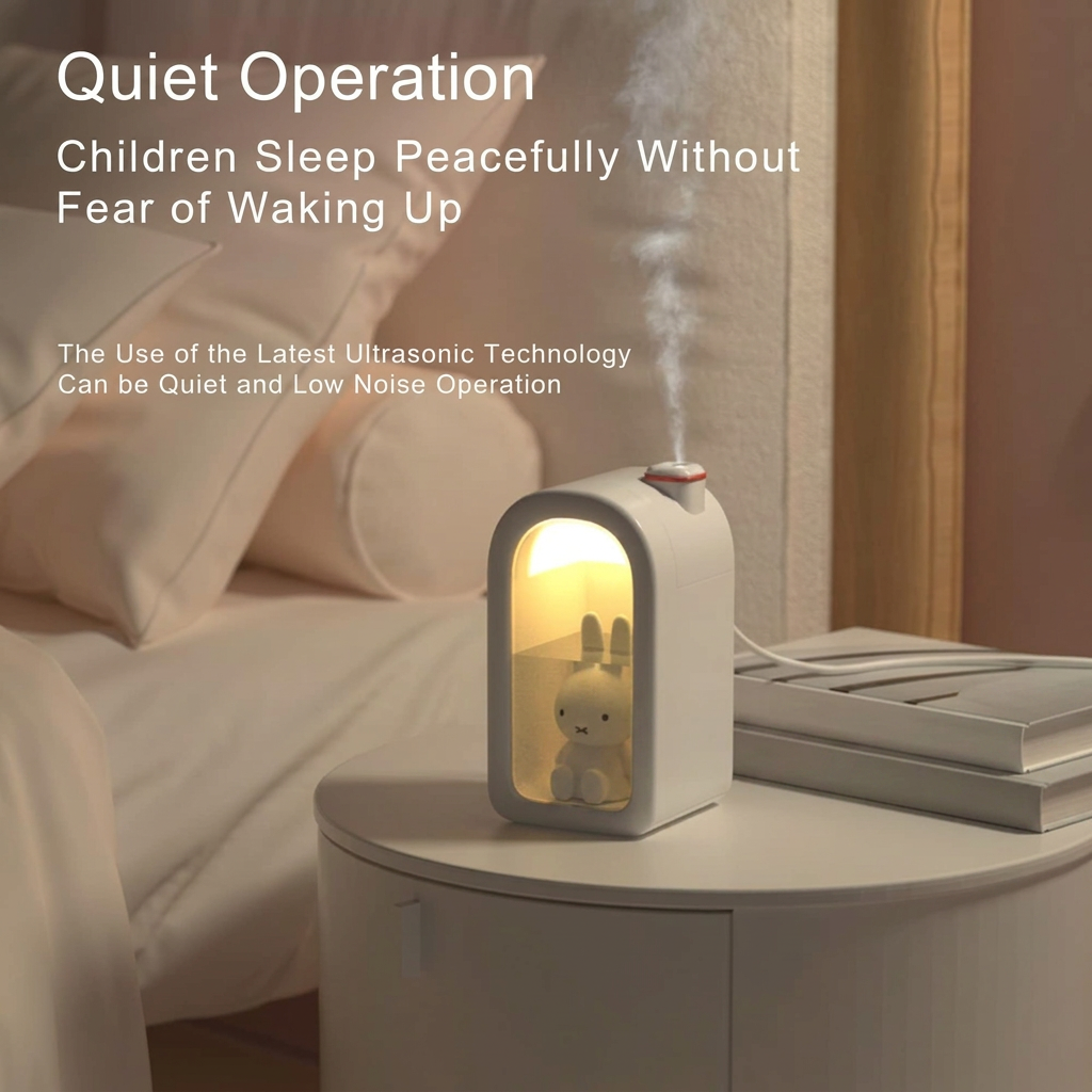 Compact ultrasonic cool mist humidifier for indoor use