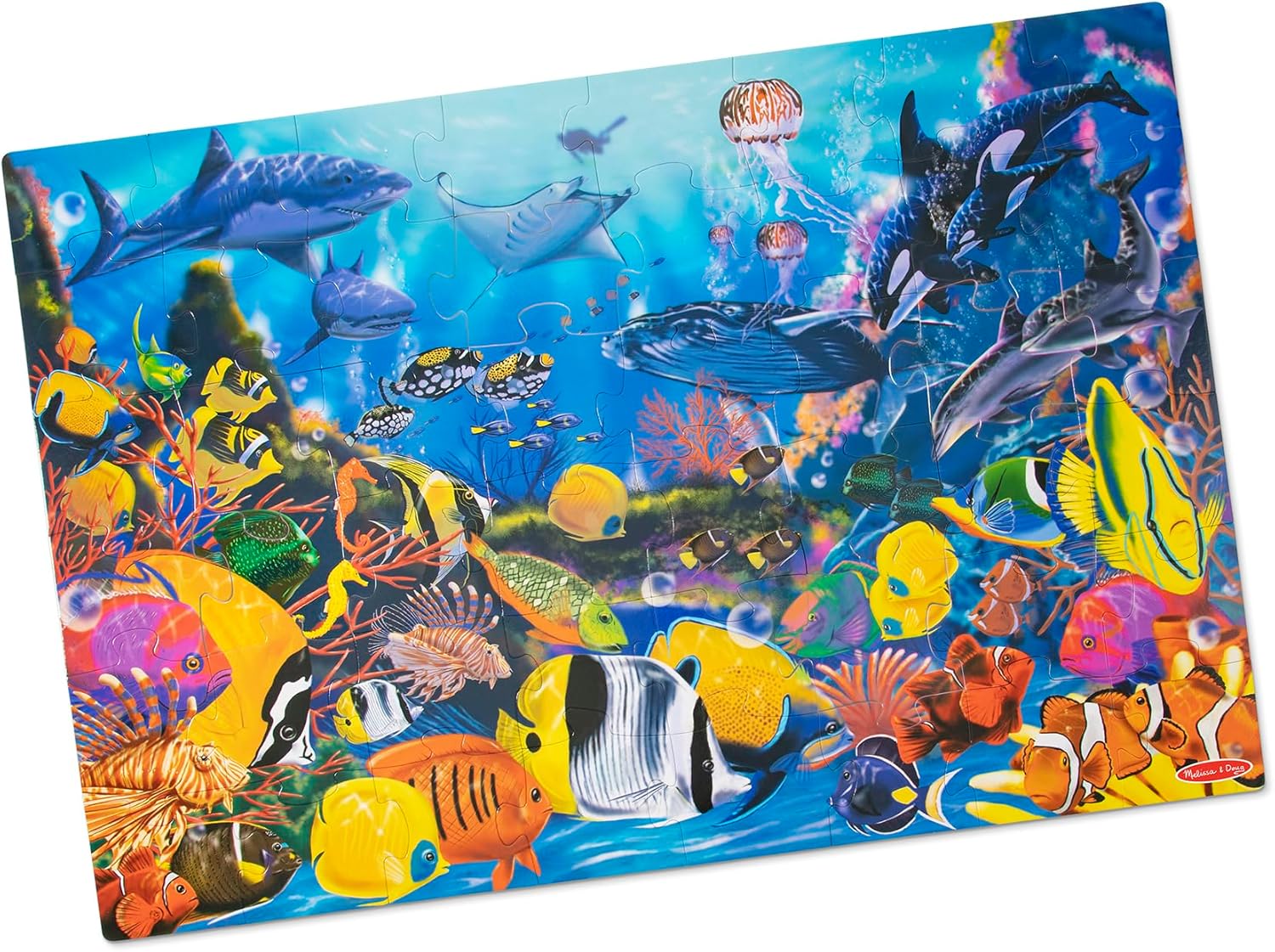 48 Piece Underwater Ocean Floor Puzzle – Jumbo Jigsaw for Toddlers and Preschoolers