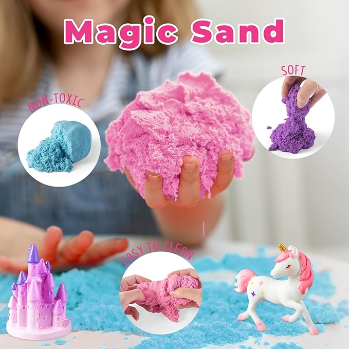 Unicorn LED night light terrarium for girls room decor