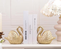 Unique Gold Book Supports For Bookshelf Organization And Interior Styling