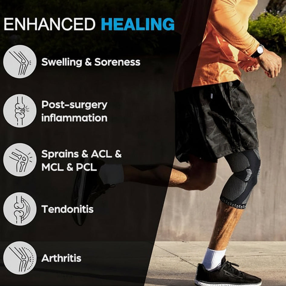 Unisex knee support with adjustable straps