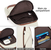 Unisex leather crossbody bag suitable for men and women