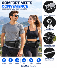 Unisex running belt bag for men and women