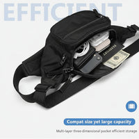 Unisex travel waist bag with adjustable buckle strap