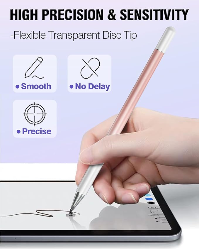 Three universal capacitive stylus pens for compatible touchscreen devices