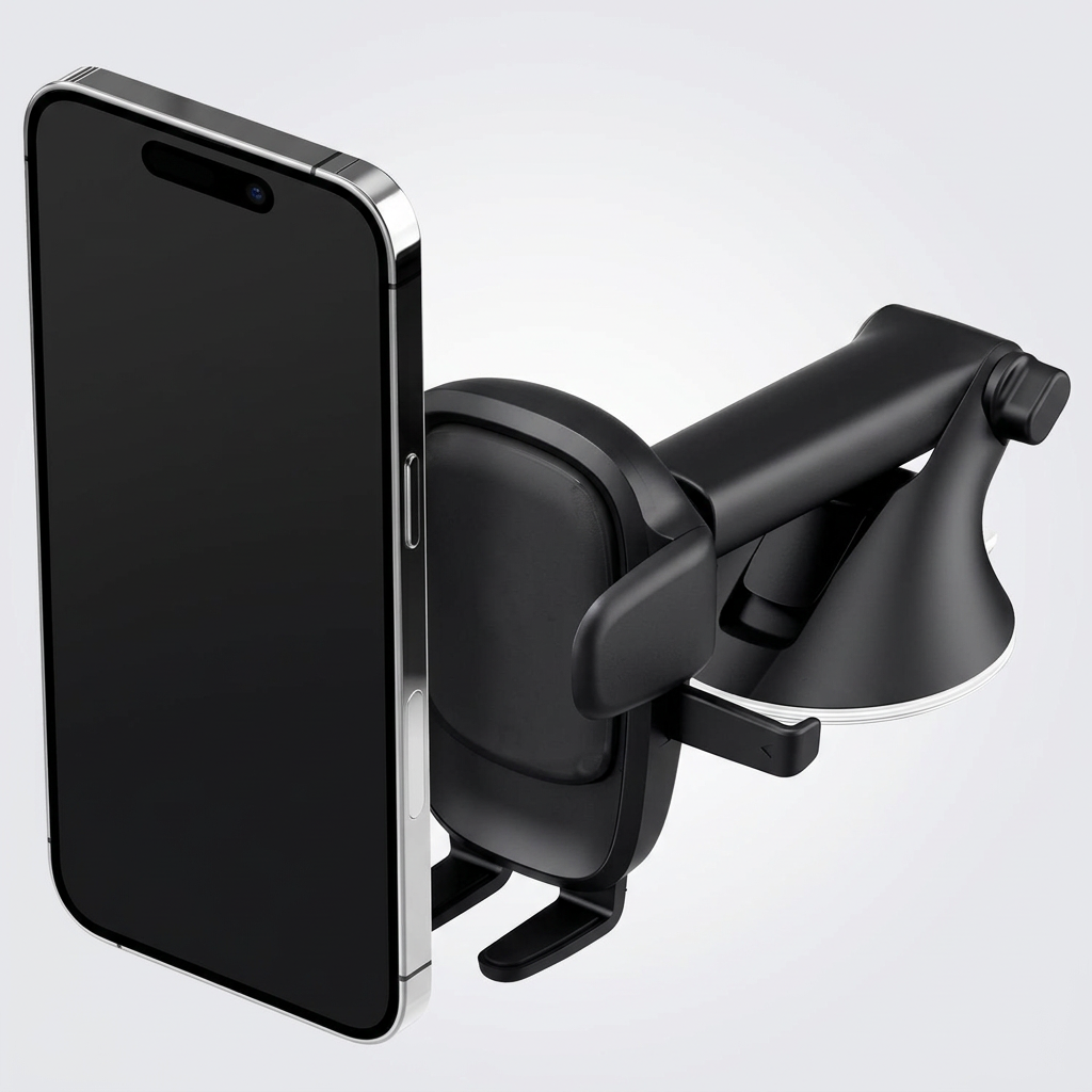 universal car phone mount one touch dashboard holder smartphone