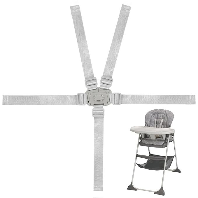 Adjustable universal high chair replacement straps for toddlers