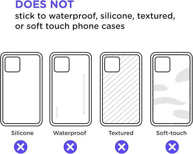 Universal phone grip holder compatible with all smartphones