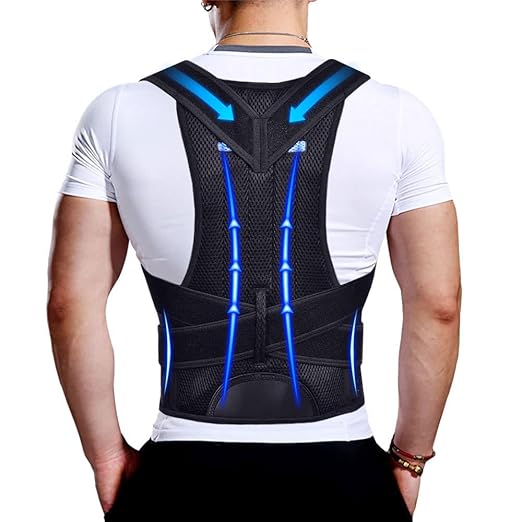 Front view of upgraded posture corrector for men and women