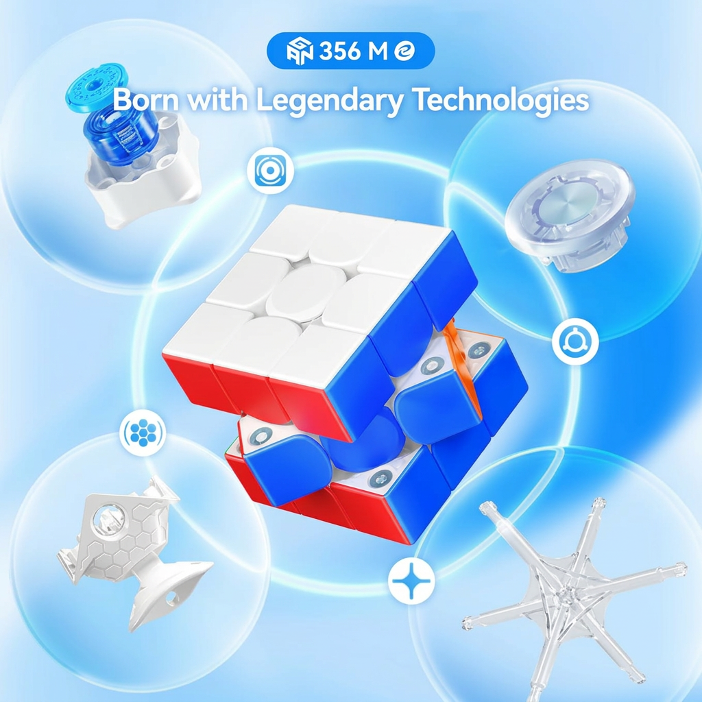 Upgraded 3x3 Speed Cube with 48 Magnets – Ideal for Beginners and Speed Cubers