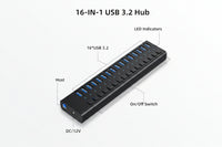 USB 3.2 Gen 2 hub with high-speed data transfer