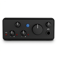 USB Audio Interface Front View For Guitar And Vocal Recording
