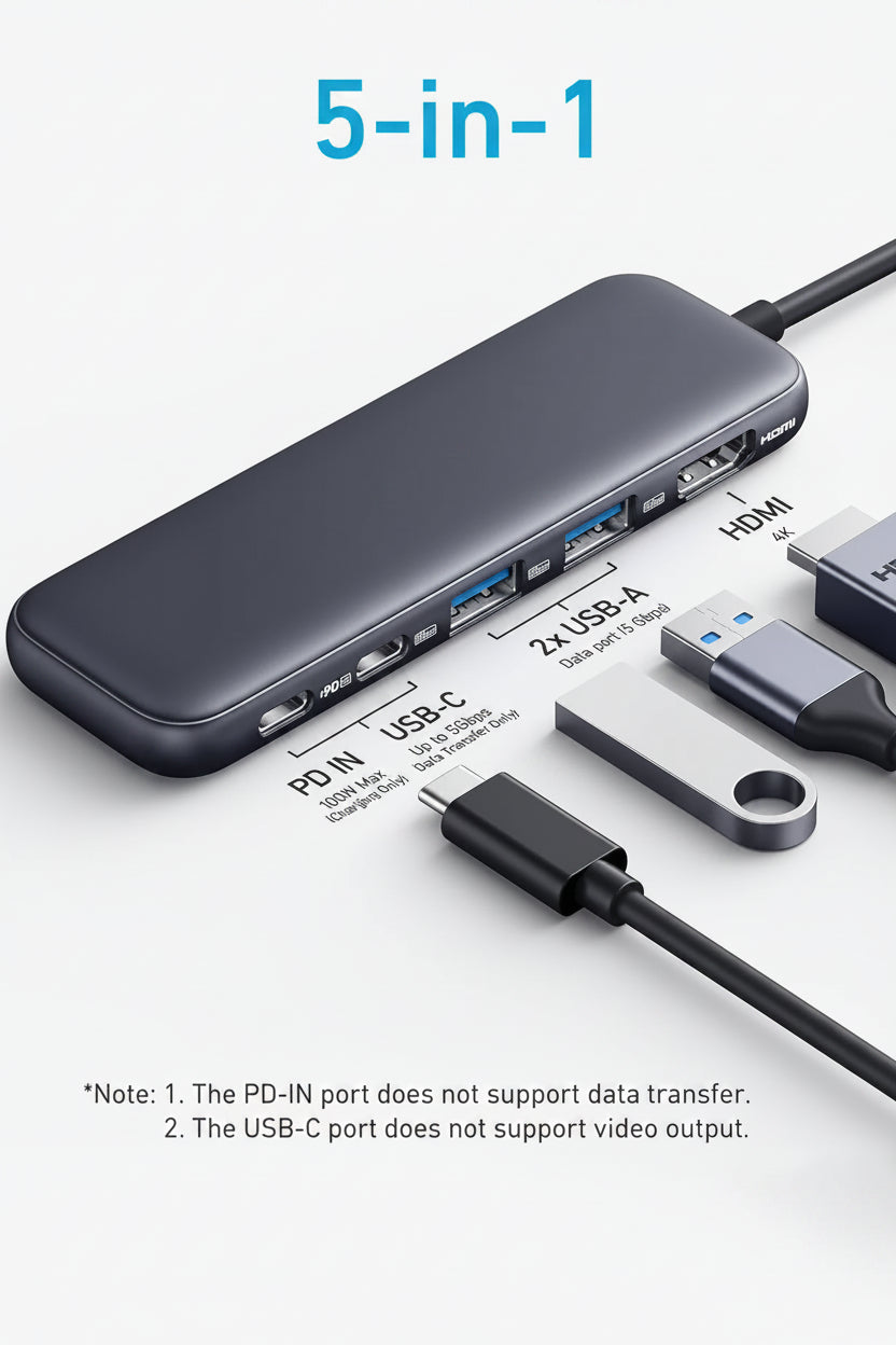 USB C Hub 4K HDMI Display Output Laptop