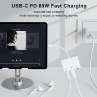 USB C PD charging port supporting fast charging