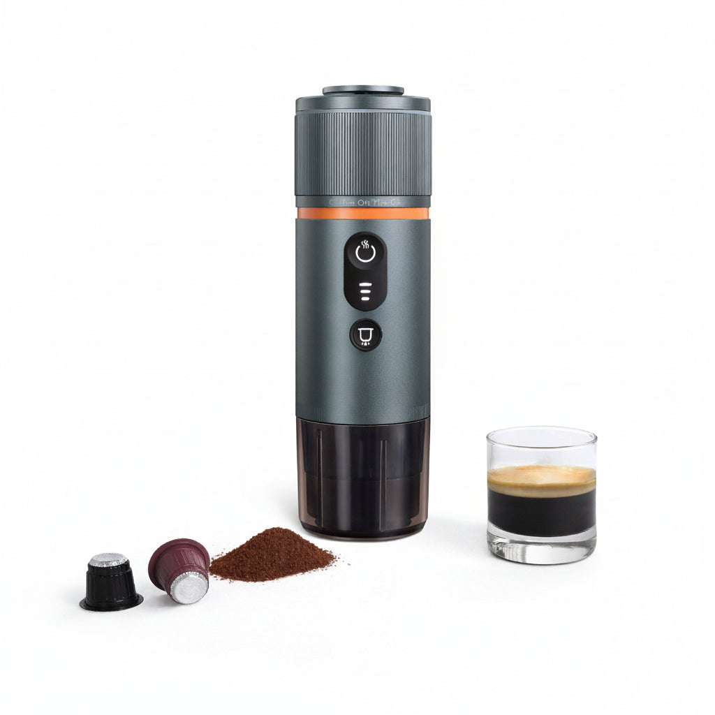 USB C rechargeable espresso maker with compact travel design