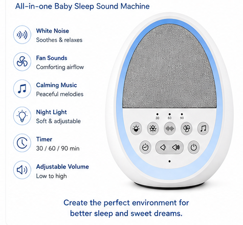 USB-C rechargeable portable sound machine