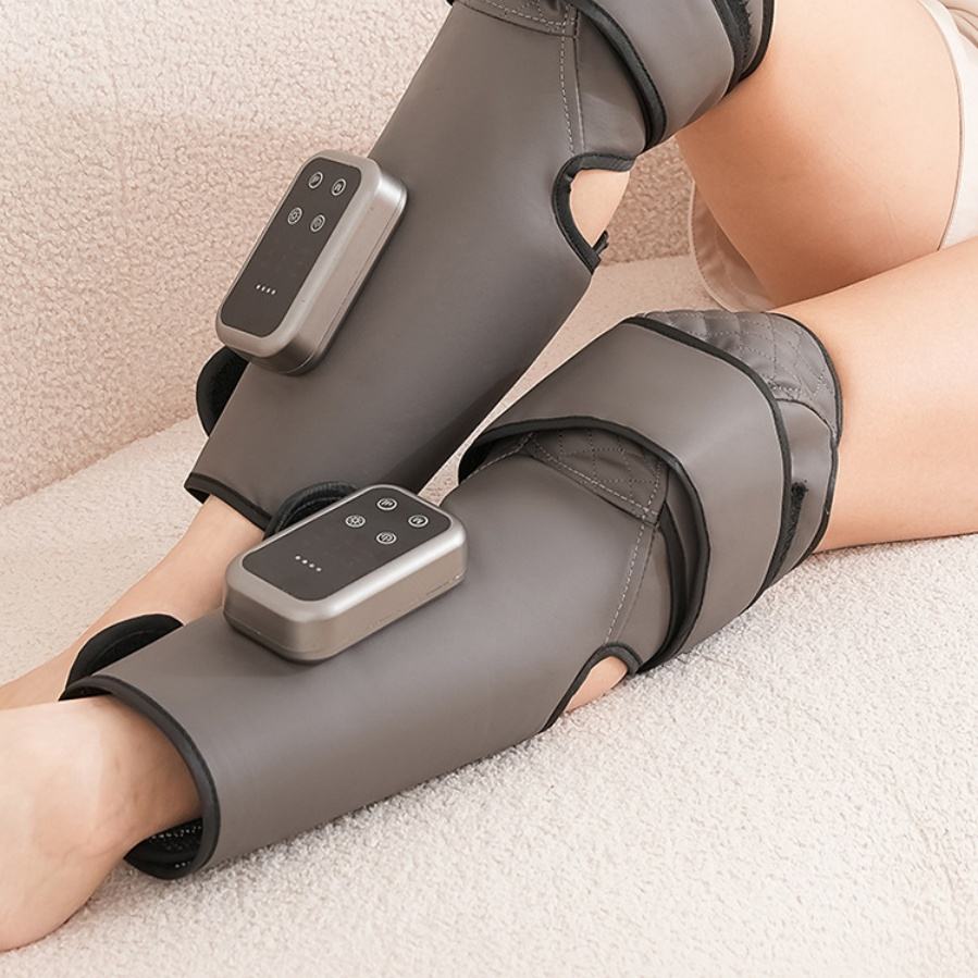 Portable knee massager supplied with a USB charging cable