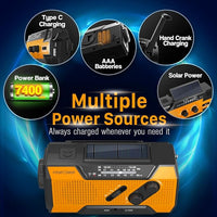 USB charging weather radio with power bank support