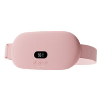 USB-powered heated abdominal wrap with adjustable temperature settings