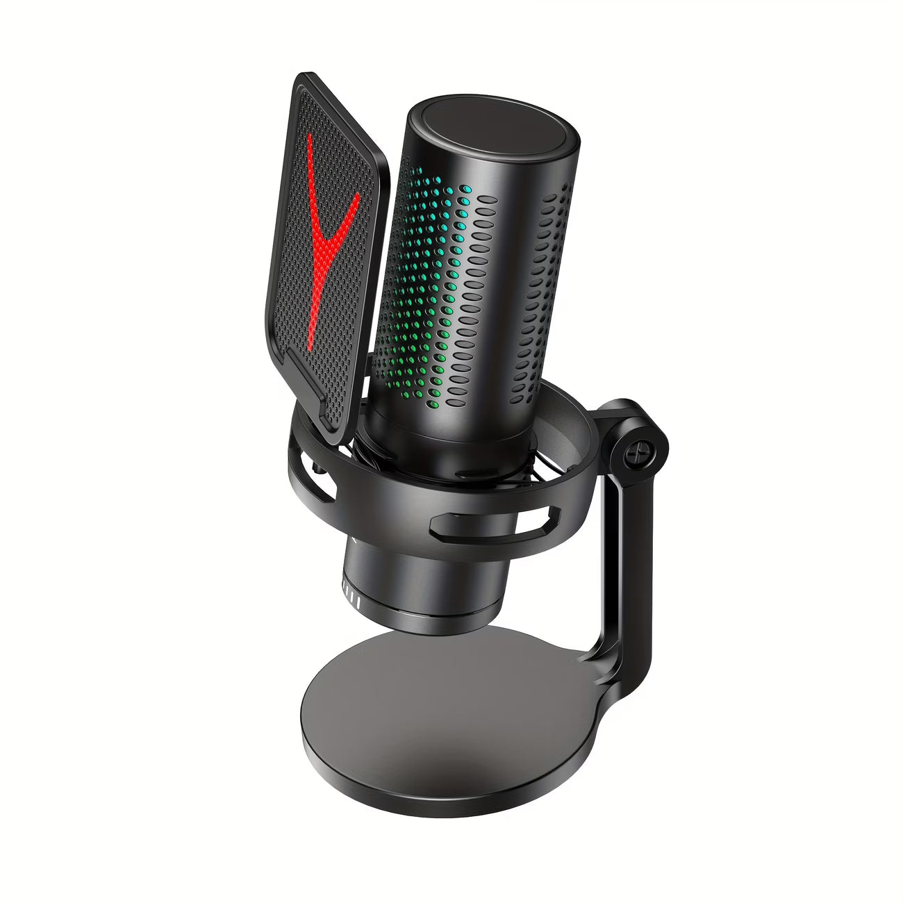 usb microphone front view desktop