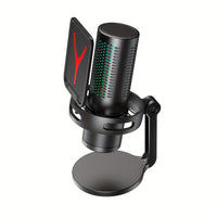 usb microphone front view desktop
