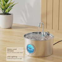 USB-powered pet water dispenser with electric flow design
