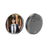 USB-rechargeable electronic display badge with 450 mAh battery