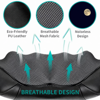 Neck and back massager package with USB charging cable